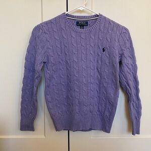Polo by Ralph Lauren Lavender Cable Knit Sweater